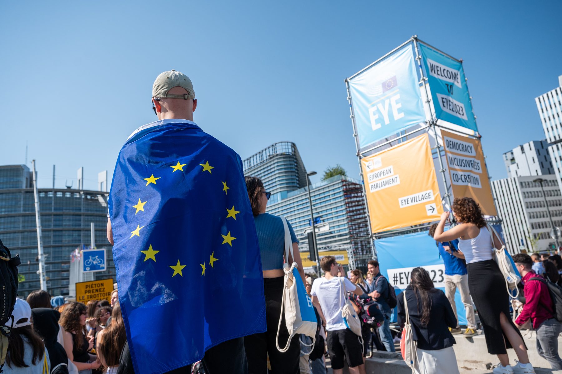 EYE 2023 · Outside the European Parliament